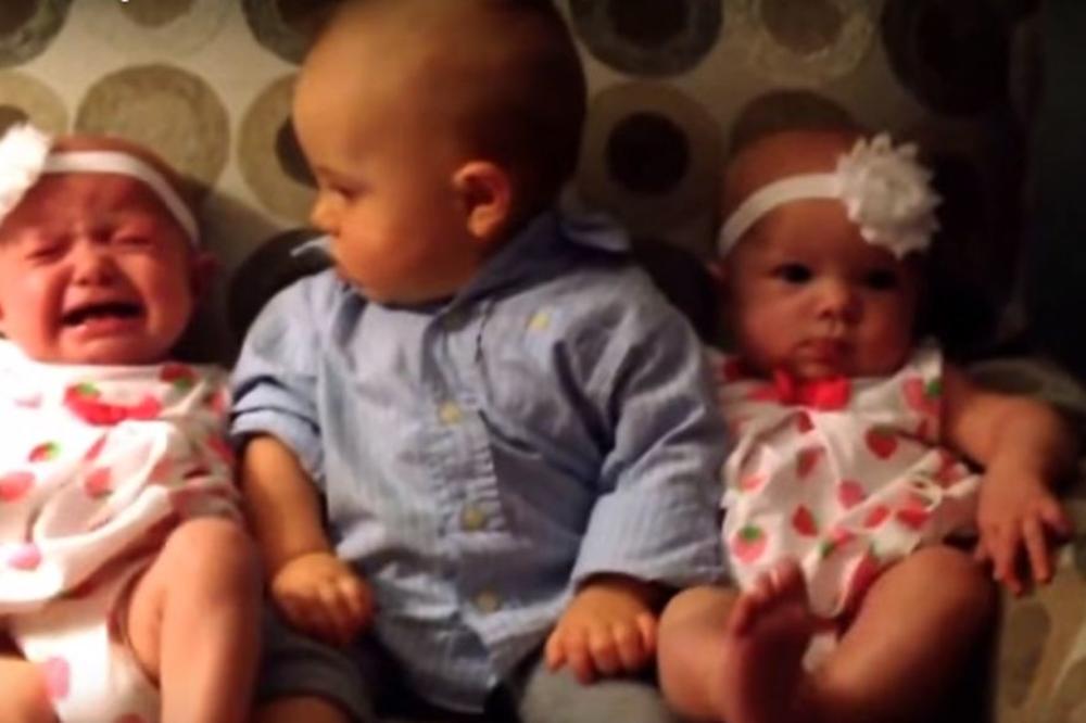 DEČAK JE PRVI PUT U ŽIVOTU VIDEO BLIZANCE: Pogledajte samo njegovu reakciju! (VIDEO)