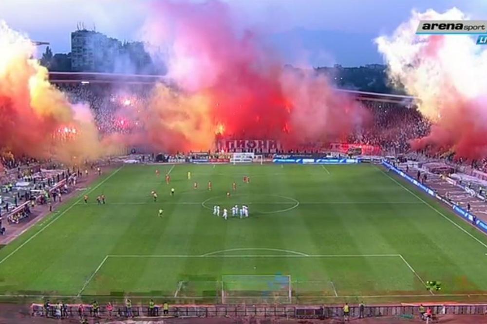 NIJE OVO NI BOMBONJERA, NI MONUMENTAL, NEGO SRPSKA MARAKANA: I južnoamerički ultrasi zavide Delijama na ovoj koreografiji! (VIDEO)