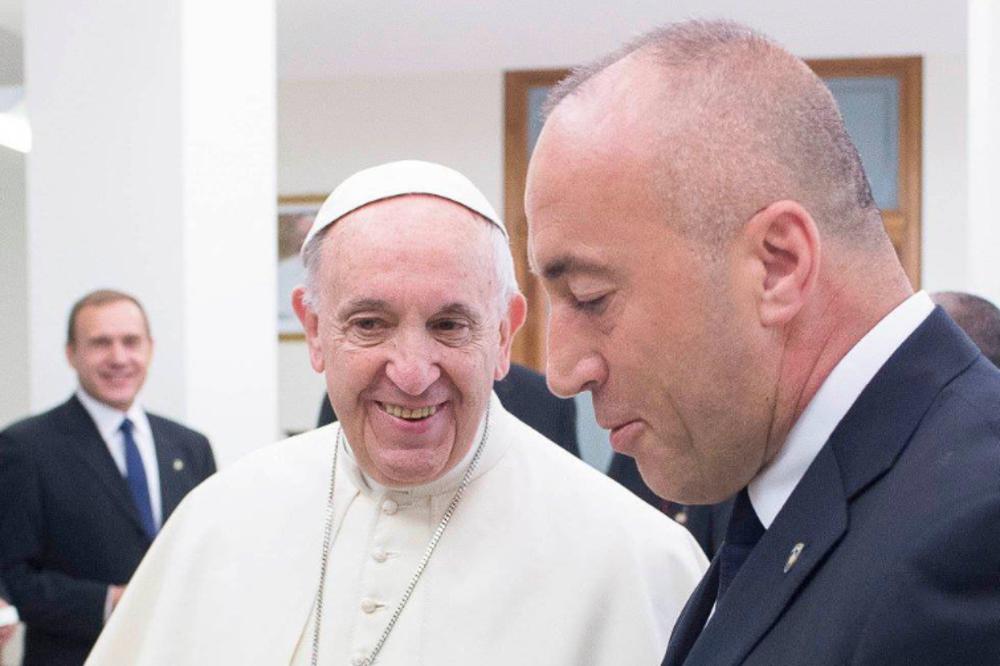 PAPA FRANJA PRIMIO RATNOG ZLOČINCA HARADINAJA: Kosovo je primer VERSKE TOLERANCIJE i promocije MIRA!