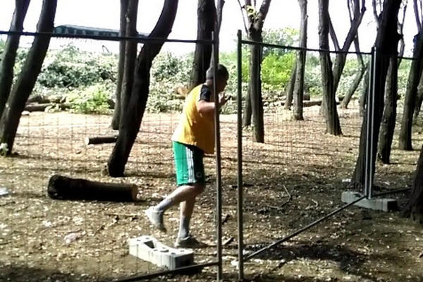 RUŠI, HA HA HA, RUŠI, HA HA HA: Ovako je jedan čovek protestovao zbog seče stabala na Petlovom brdu! (VIDEO)