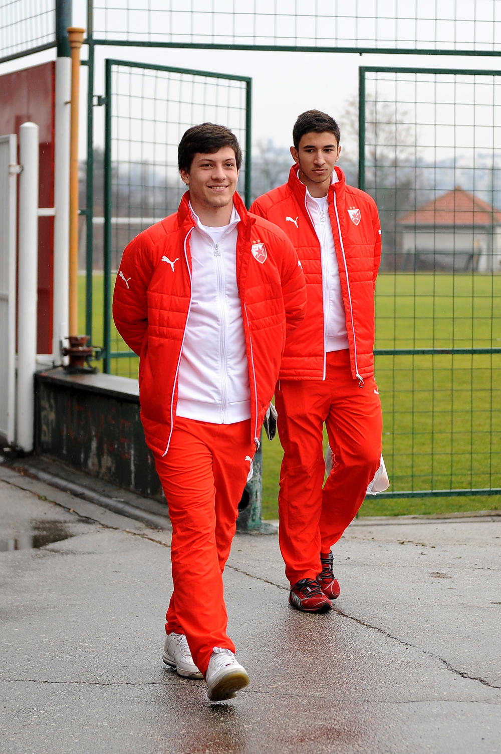 Luka Jović u društvu Marka Grujića