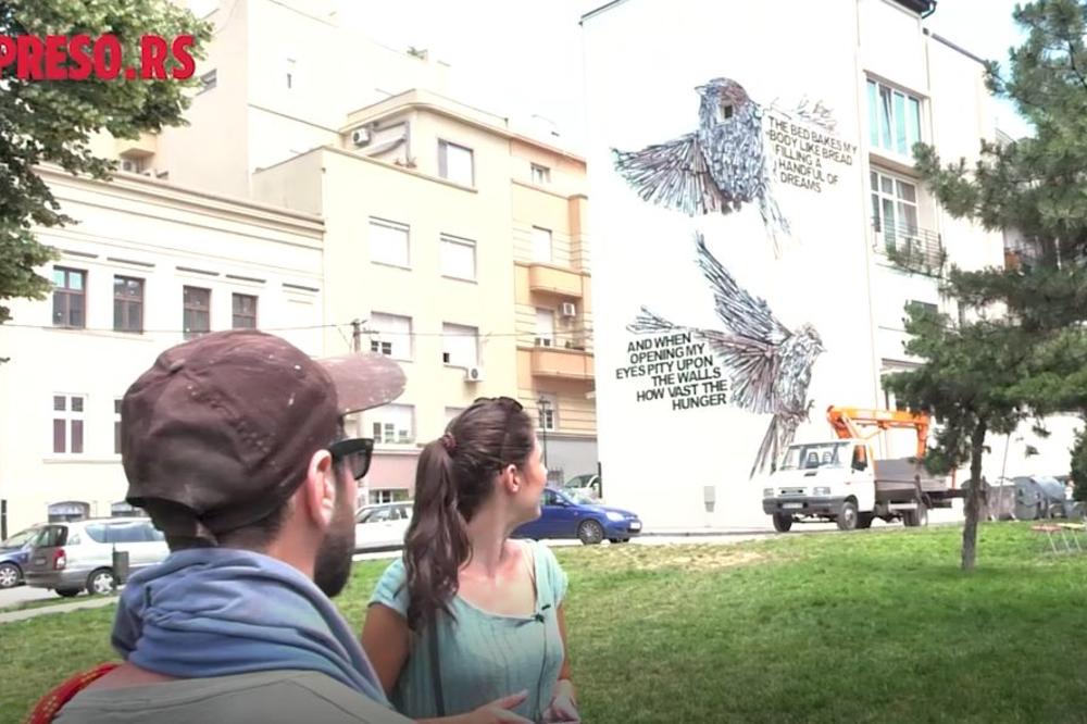 BEOGRAD JE DOBIO NOVI, SPEKTAKULARNI GRAFIT: A priča koja stoji iza njega je potpuno MAGIČNA! (VIDEO)
