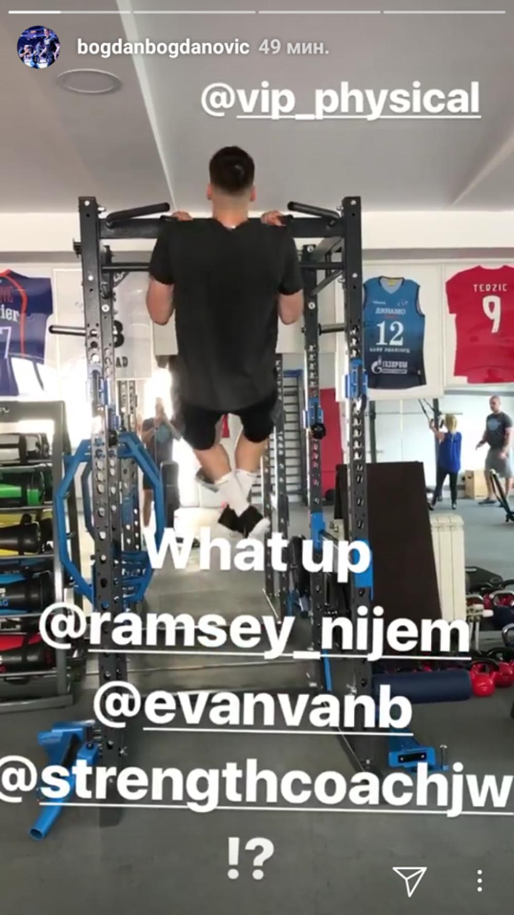 Bogdanović u treningu snage i izdržljivosti