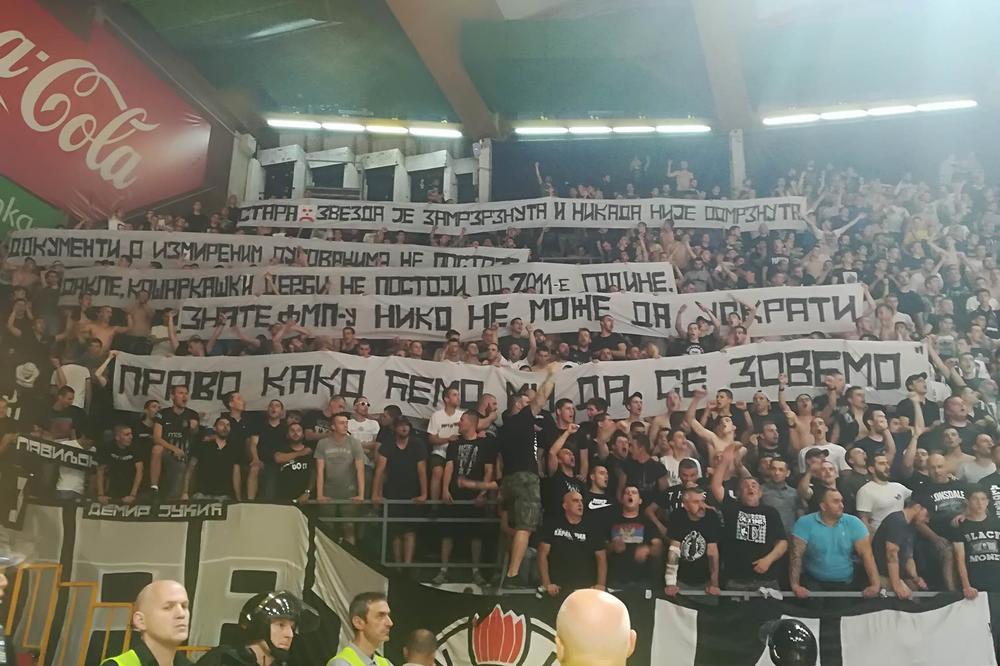 GROBARI UDARILI NA ČOVIĆA: Partizanovci BRUTALNO potkačili predsednika Zvezde, a zatim i započeli pesmu posvećenu njemu! (FOTO)