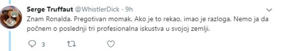 Ne odustaje od odbrane svog prijatelja     