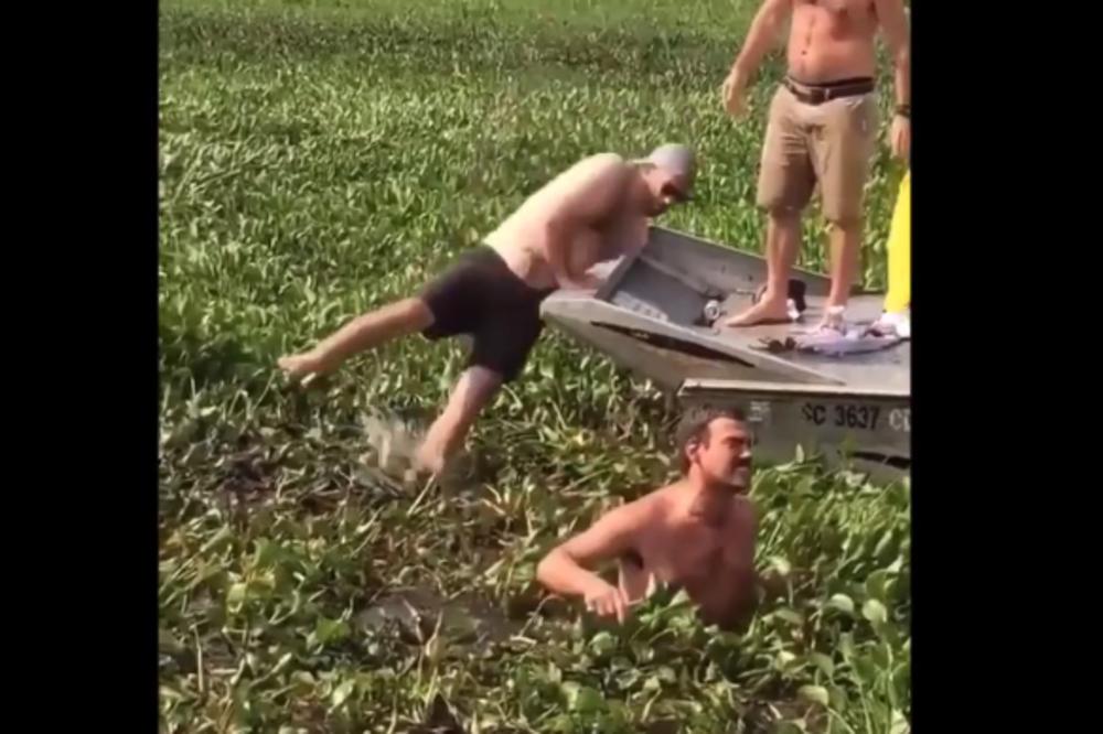 SVE MU SE DESILO ODJEDNOM: Klizanje, odrao kožu, TUP u glavu i pad u ŽIVO BLATO! (VIDEO)