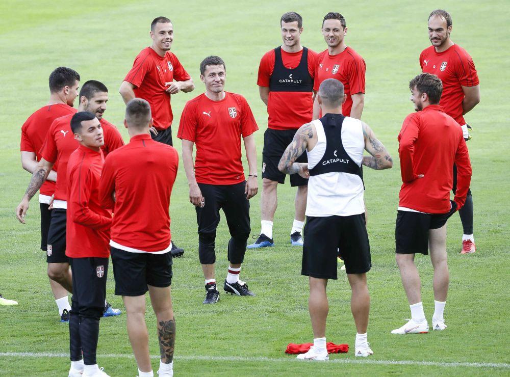 Nemanja Radonjić i MIlan Rodić na treningu reprezentacije Srbije  