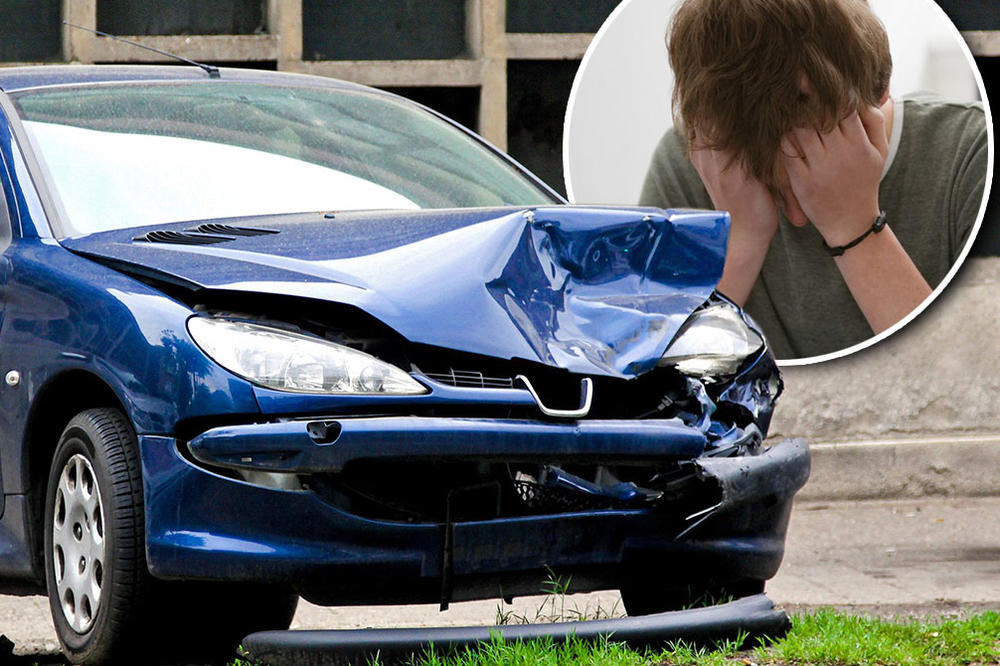 BMW JE LETEO STRAHOVITOM BRZINOM: Zakucao se u automobil pun mladih, gurao ih 70 METARA, pa odbacio u livadu!