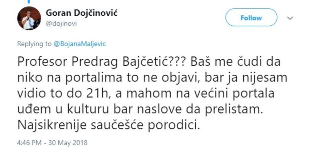 Profesorovi poštovaoci su u šoku zbog ovakvog medijskog izveštavanja   