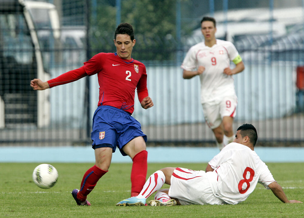 Petar Golubović u dresu reprezentacije Srbije
