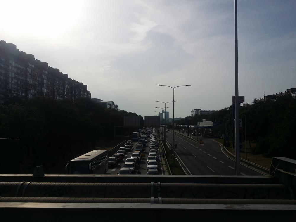 Blokada kod Centra Sava 