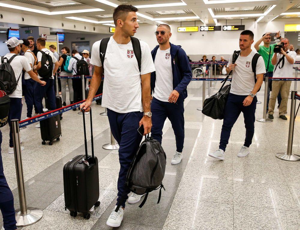 Marko Grujić, Aleksandar Kolarov i Antonio Rukavina  