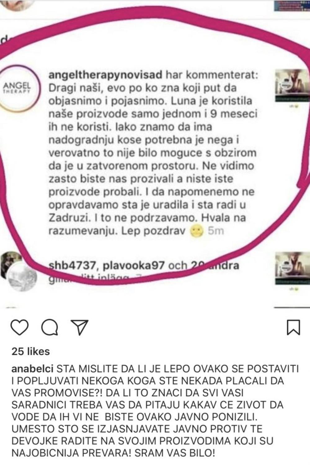 Anabela je odmah odbranila ćerku