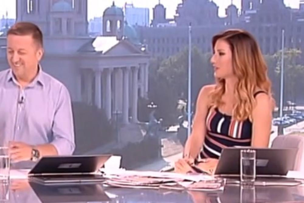 PREKINUT PROGRAM: Uletela je u kadar, Srđan ZANEMEO, a Jovana prestravljena ODSKOČILA od stola! (VIDEO)