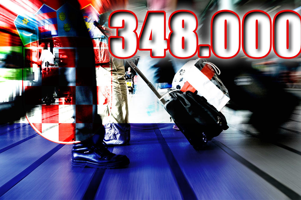 ZAKLJUČNO SA JUČERAŠNJIM DANOM, HRVATSKU JE NAPUSTILO 348.000 LJUDI! To je 23 puta više nego poginulih u Domovinskom ratu!