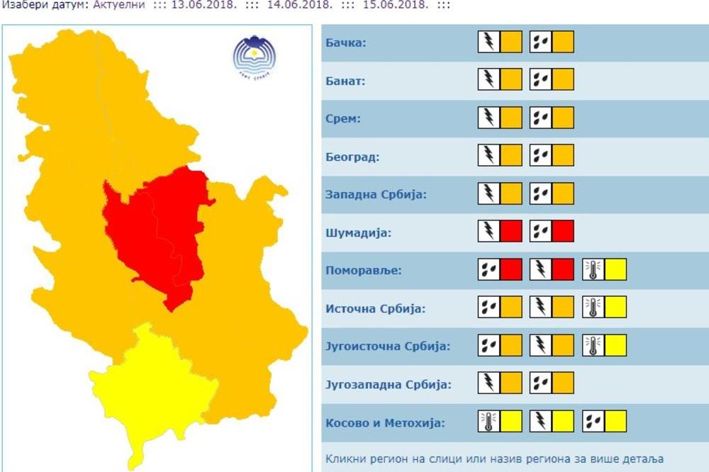 CRVENI METEOALARM NA SNAZI! SNAŽNO NEVREME IZ UŽICA STIŽE U BEOGRAD!