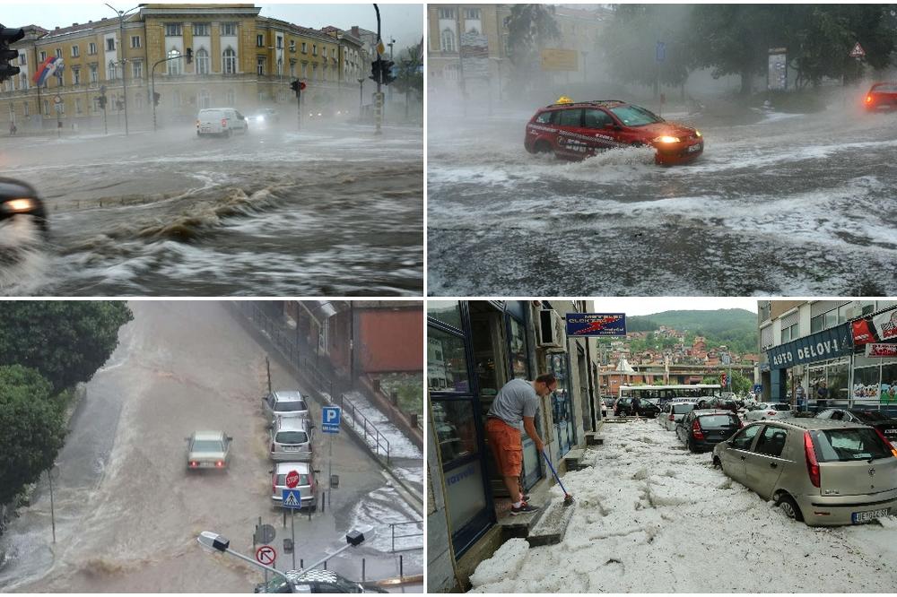 APOKALIPTIČNI PRIZORI SRBIJE koju je juče pogodilo SNAŽNO NEVREME! Zbog scena kao iz horor filma ćete BUKVALNO ZANEMETI! (FOTO)