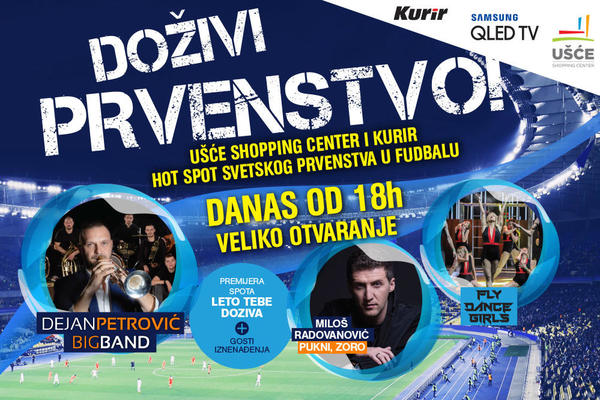 DANAS U 18h SVI U UŠĆE: Spektakl povodom početka Svetskog prvenstva u fudbalu!