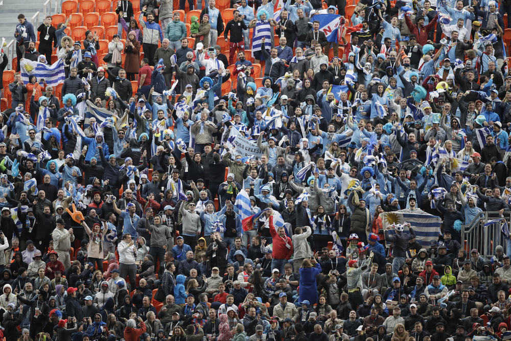 Navijači urugvaja na Jekaterinburg Areni-