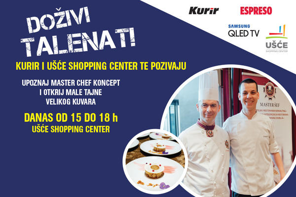 UPOZNAJ MASTER CHEF KONCEPT: Dimitrije Acevski danas u SC Ušće!