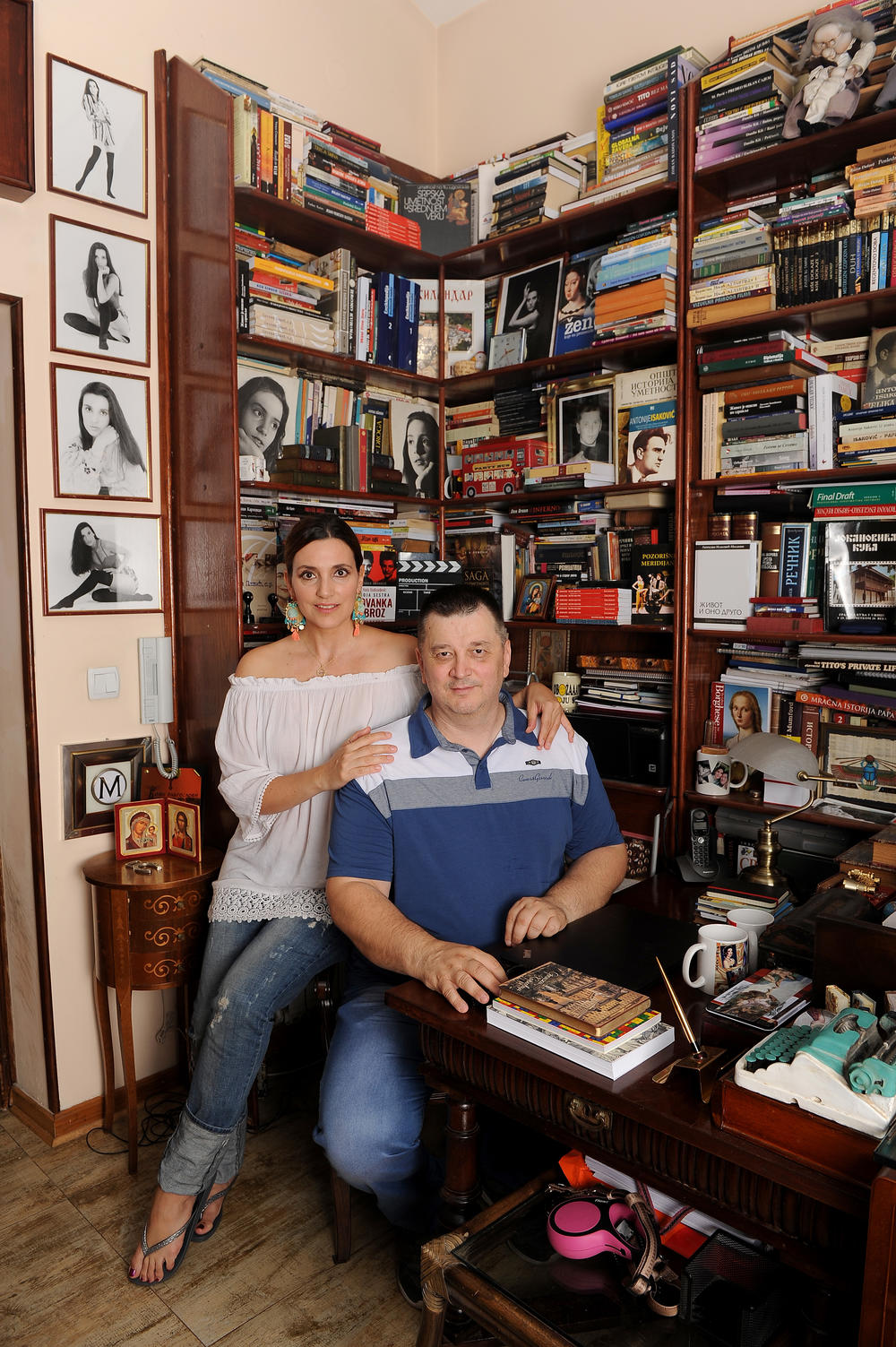 Milica sa svojim suprugom Žarkom Jokanovićem   