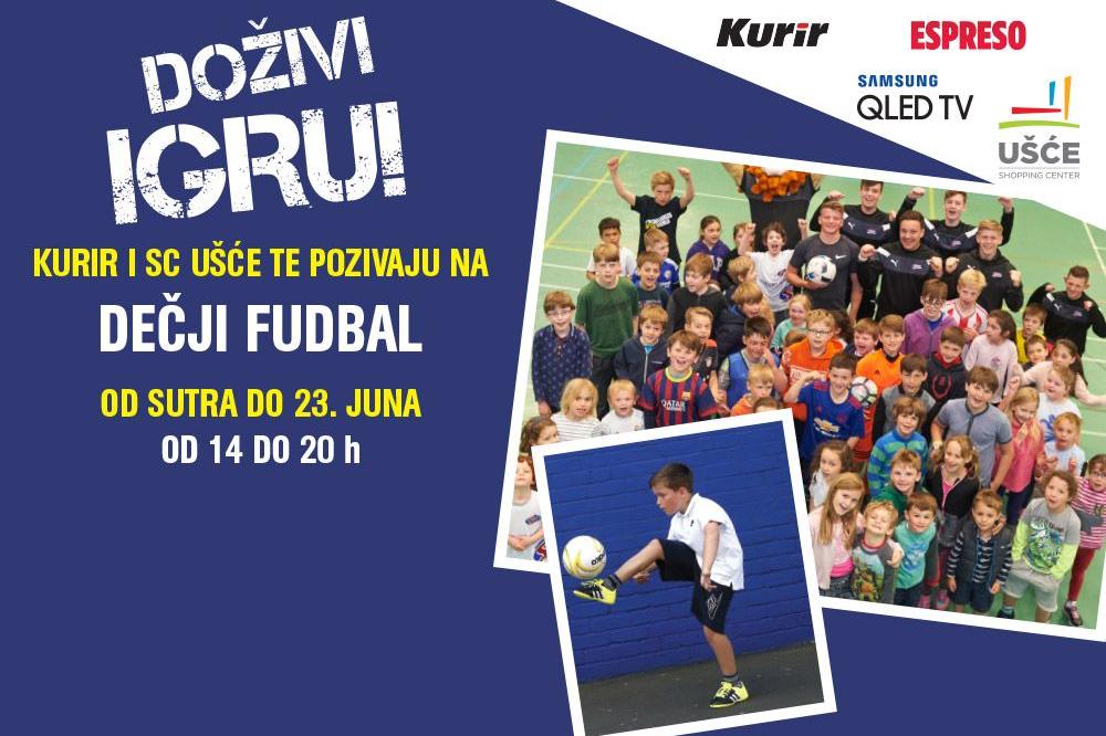DOŽIVI PRVENSTVO SUTRA OD 14 ČASOVA Kurir i Talent centar pozivaju najmlađe fudbalere da dođu u Ušće SC i pokažu svoj talenat!