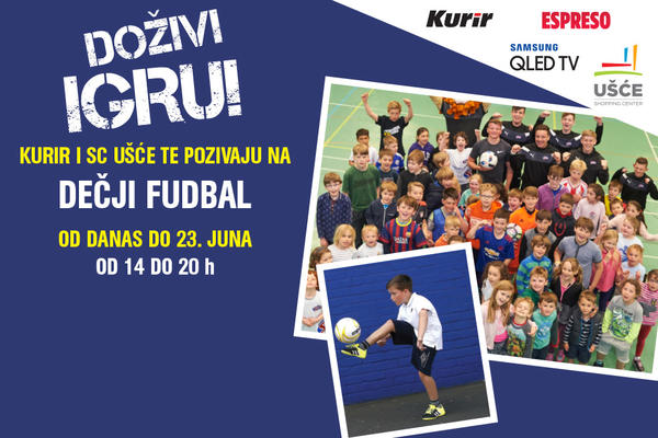 DOŽIVI IGRU DANAS OD 14 ČASOVA Kurir i Talent centar pozivaju najmlađe fudbalere da dođu u Ušće SC i pokažu talenat
