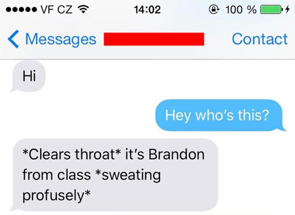 Započeo je sa šalom  