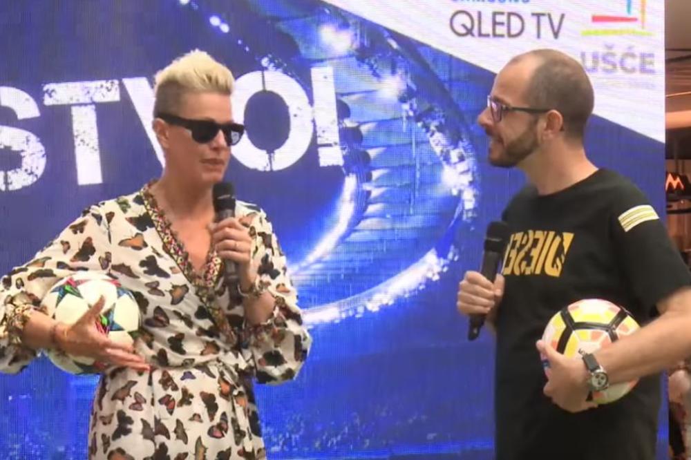 EKSKLUZIVNO ZA KURIR IZ UŠĆA Tijana Dapčević: Promuknem kad Srbija igra (VIDEO)