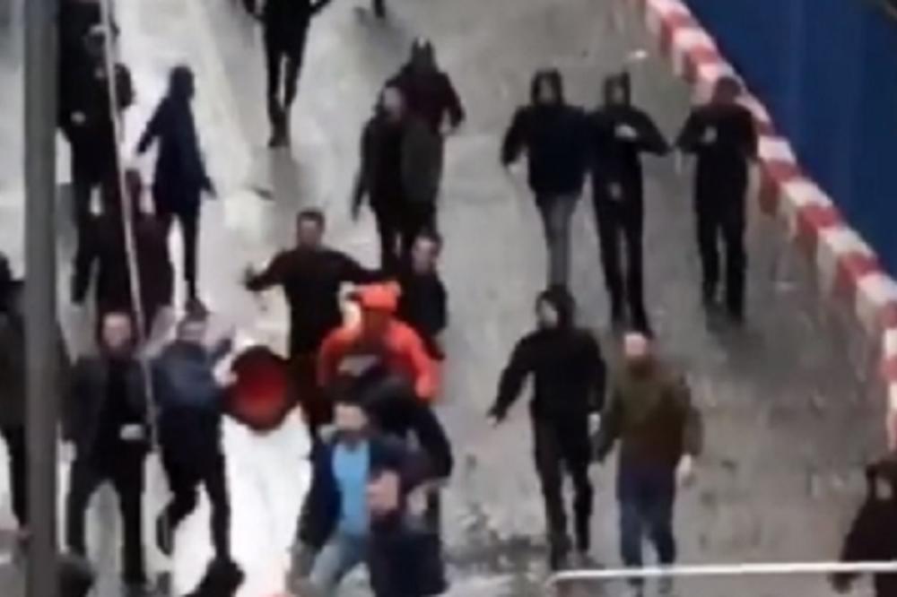 ZAPALJENA ZASTAVA TZV. KOSOVA: Velika tuča navijača posle meča Srbije i Švajcarske, ima povređenih! (FOTO) (VIDEO)