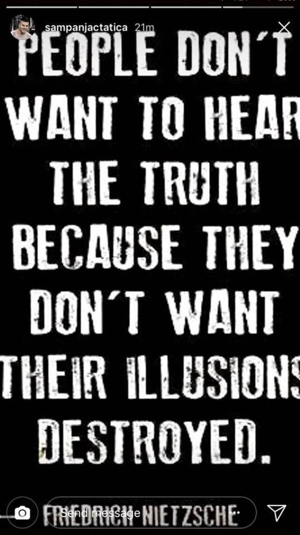 Podelio je ovo na Instagramu 