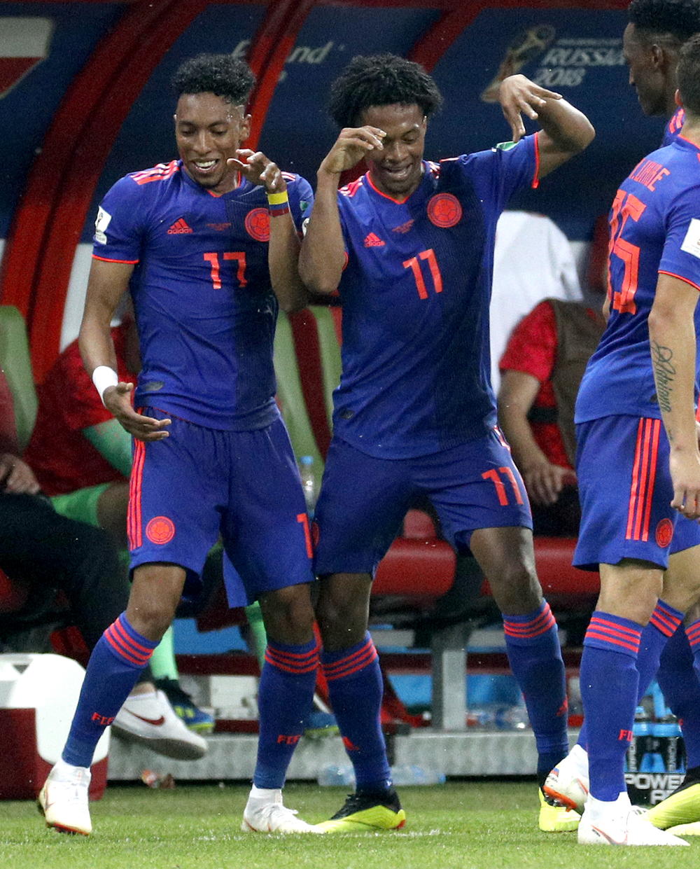 Huan Kvardado i Johan Mohika slave treći gol Kolumbijaca  