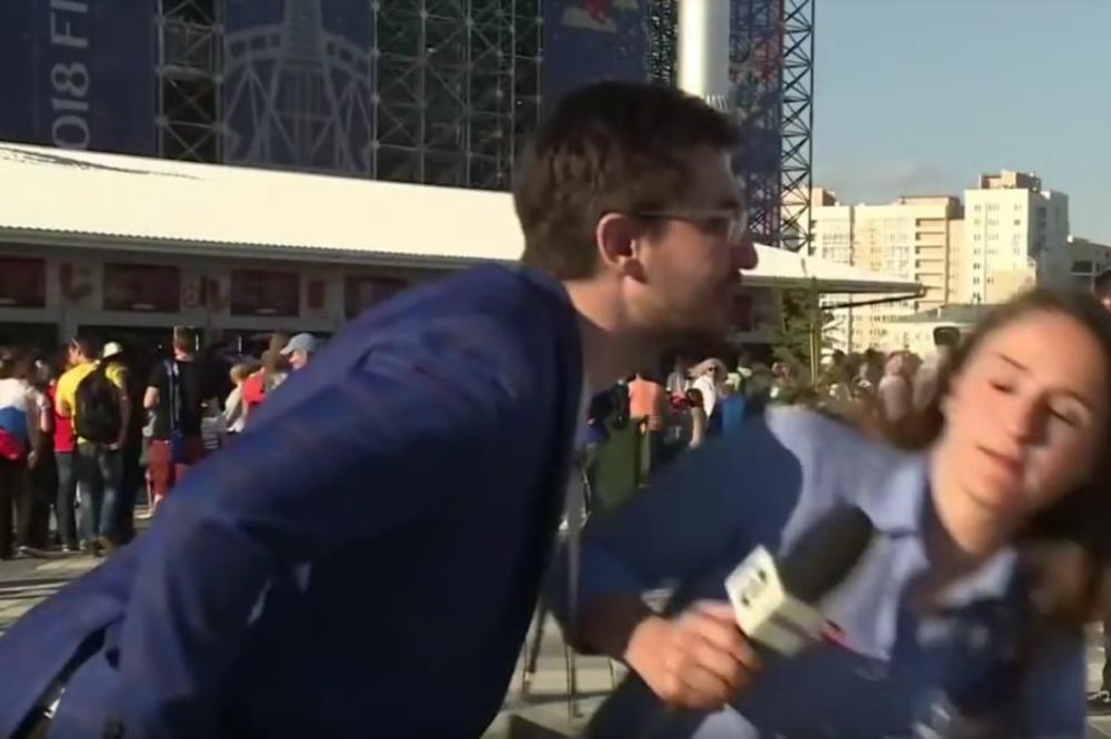 DE SI POŠ'O, BATO! Pokušao da poljubi voditeljku u sred programa i umalo nije dobio preko labrnje! (VIDEO)
