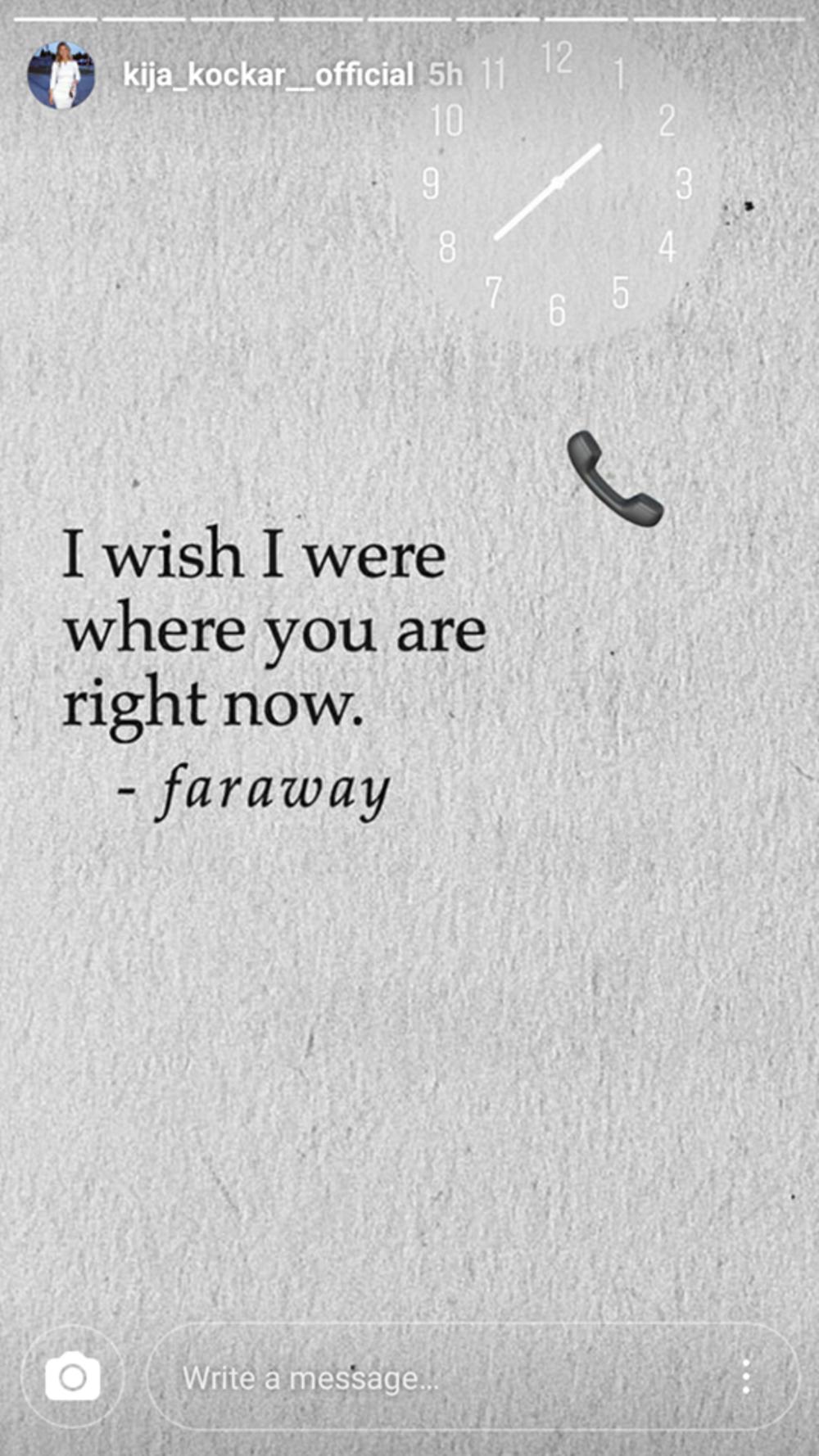 Na koga li je mislila?  