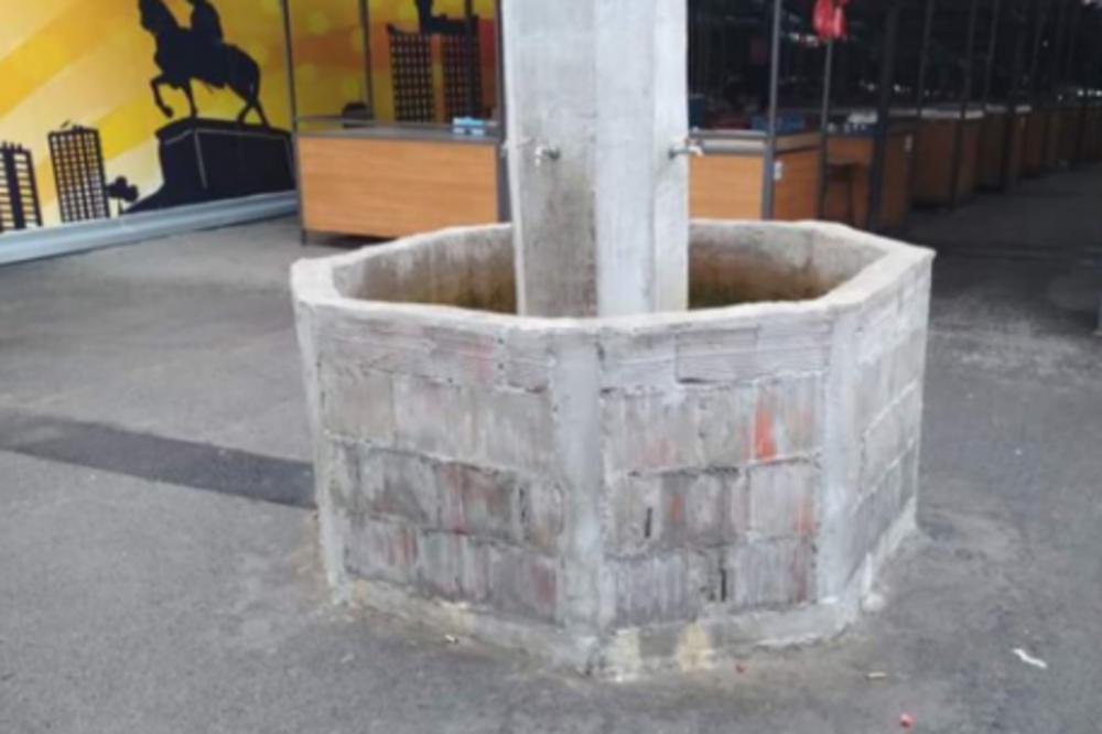 I PIJACA NA BANOVOM BRDU DOBILA SVOJU FONTANU: Građani se čude, prozivke PONOVO ne manjkaju (FOTO)