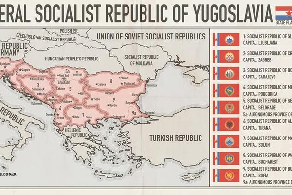 OVO JE MAPA VELIKE JUGOSLAVIJE: Tito je hteo da od nas napravi SVETSKU SILU!