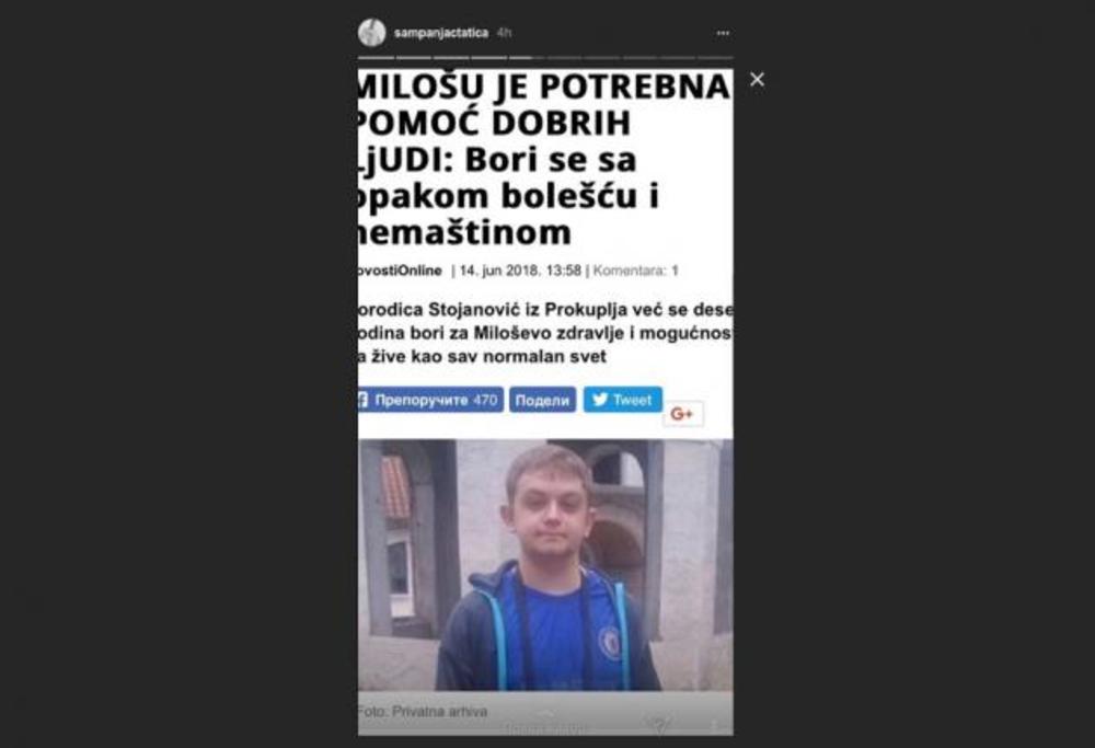 Sloba moli za pomoć  