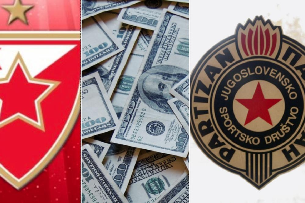 ZVANIČNO! RAZLIKA JE OGROMNA! Evo koliko novca država daje Crvenoj zvezdi, a koliko Partizanu! (FOTO)