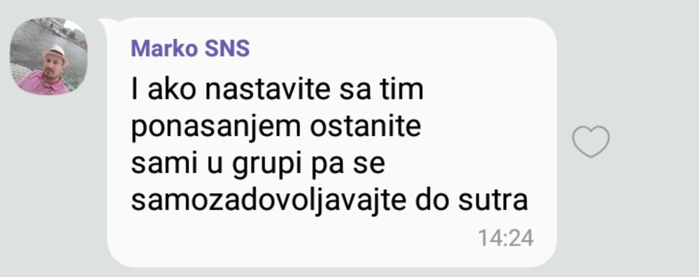 Poverenik SNS-a, Marko Parezanović upućuje gomilu psovki sugrađanki   