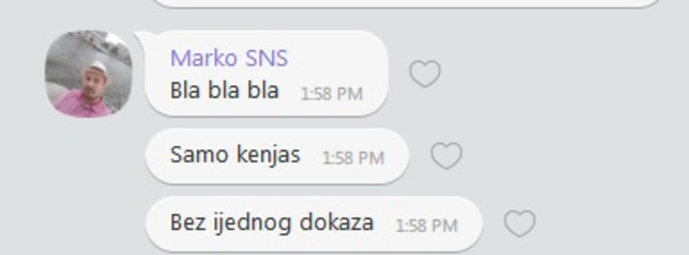 Poverenik SNS-a, Marko Parezanović upućuje gomilu psovki sugrađanki   