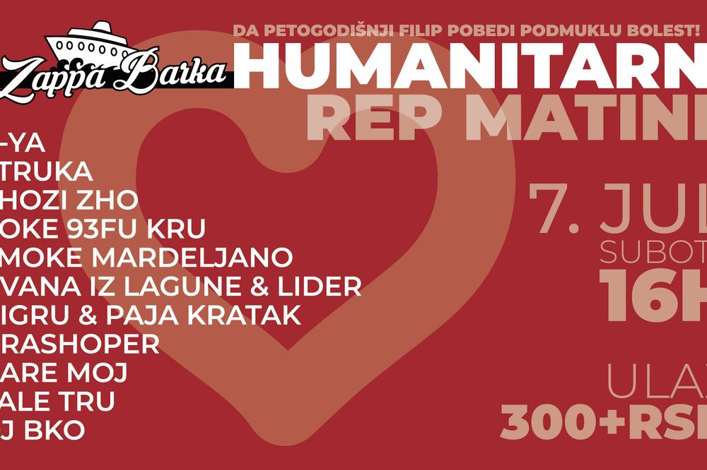 DA PETOGODIŠNJI FILIP POBEDI PODMUKLU BOLEST: Dođite u subotu na REP MATINE a prihod od ulaznica će se iskoristiti za neophodnu pomoć!