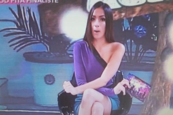 MILIONI GLEDALACA SU GLEDALI SAMO U NJU: Srpska voditeljka muku mučila sa prekrštanjem nogu zbog haljine!