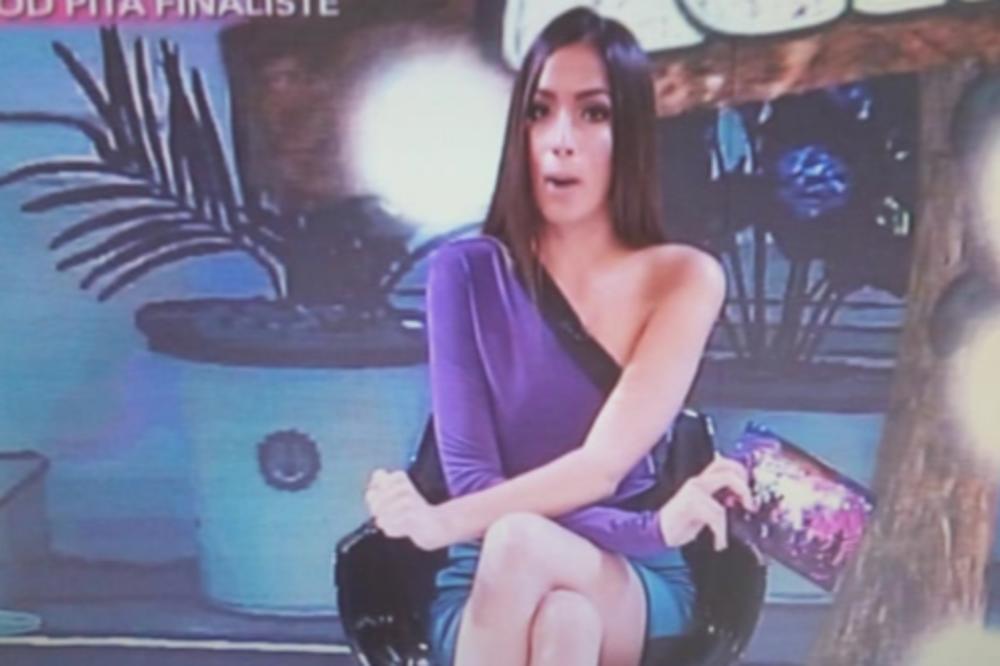 MILIONI GLEDALACA SU GLEDALI SAMO U NJU: Srpska voditeljka muku mučila sa prekrštanjem nogu zbog haljine!