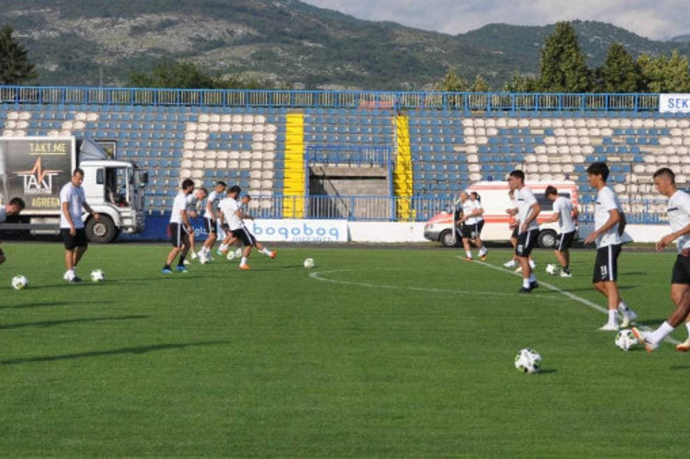 NELJUDSKI USLOVI U NIKŠIĆU, OVO JE STRAŠNO! Partizan odradio trening pred duel sa Rudarom, da li ovde uopšte može da se igra fudbal?! (FOTO)