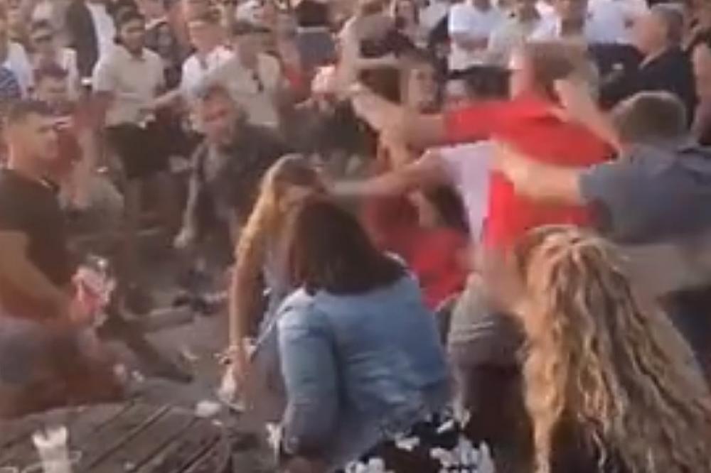 BRUTALNA TUČA POSLE MEČA HRVATSKA-ENGLESKA! Sevale pesnice, letele stolice, tukle se čak i žene! (VIDEO)
