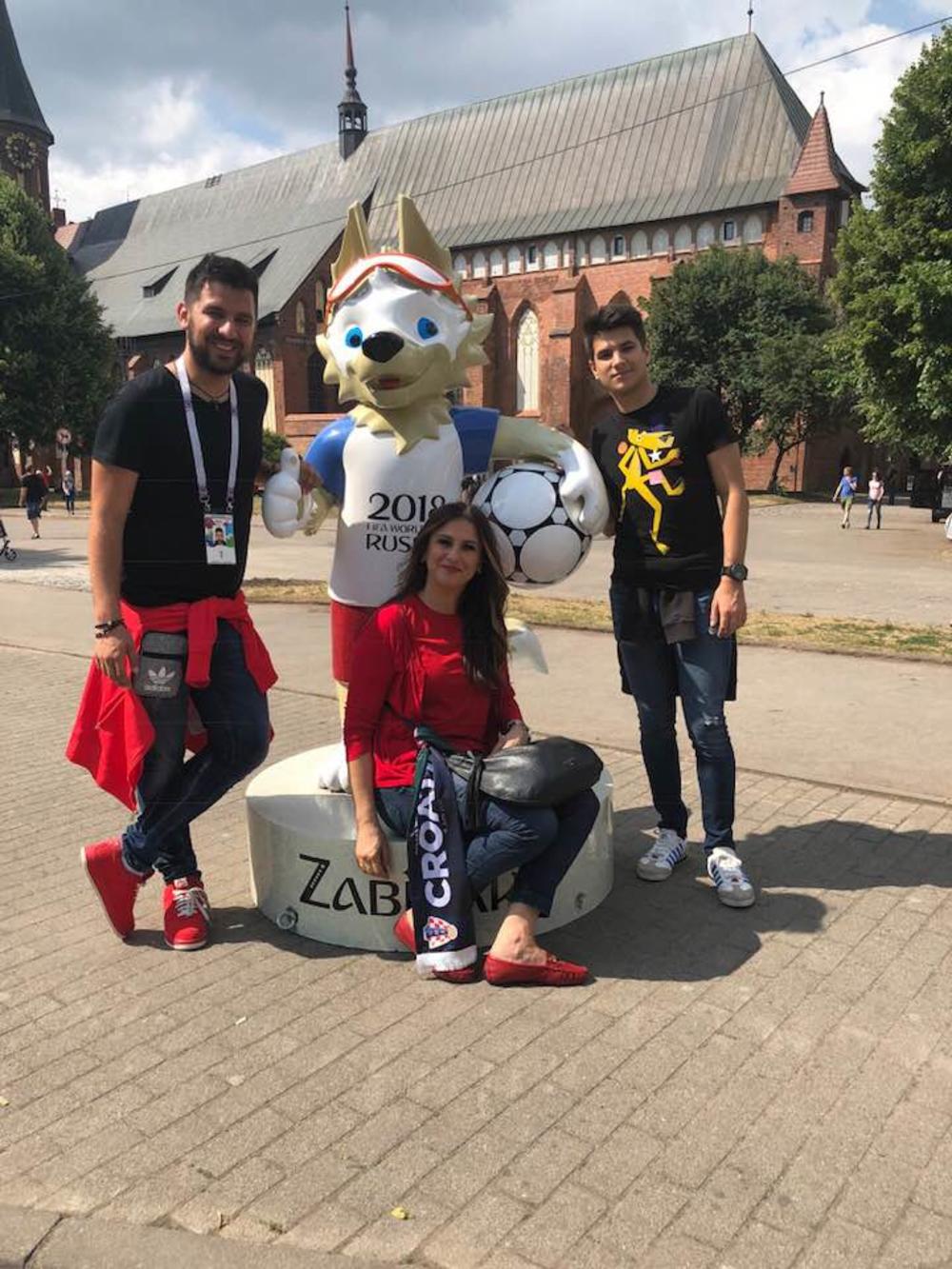 Gospođa Dalić sa suinovima u Rusiji