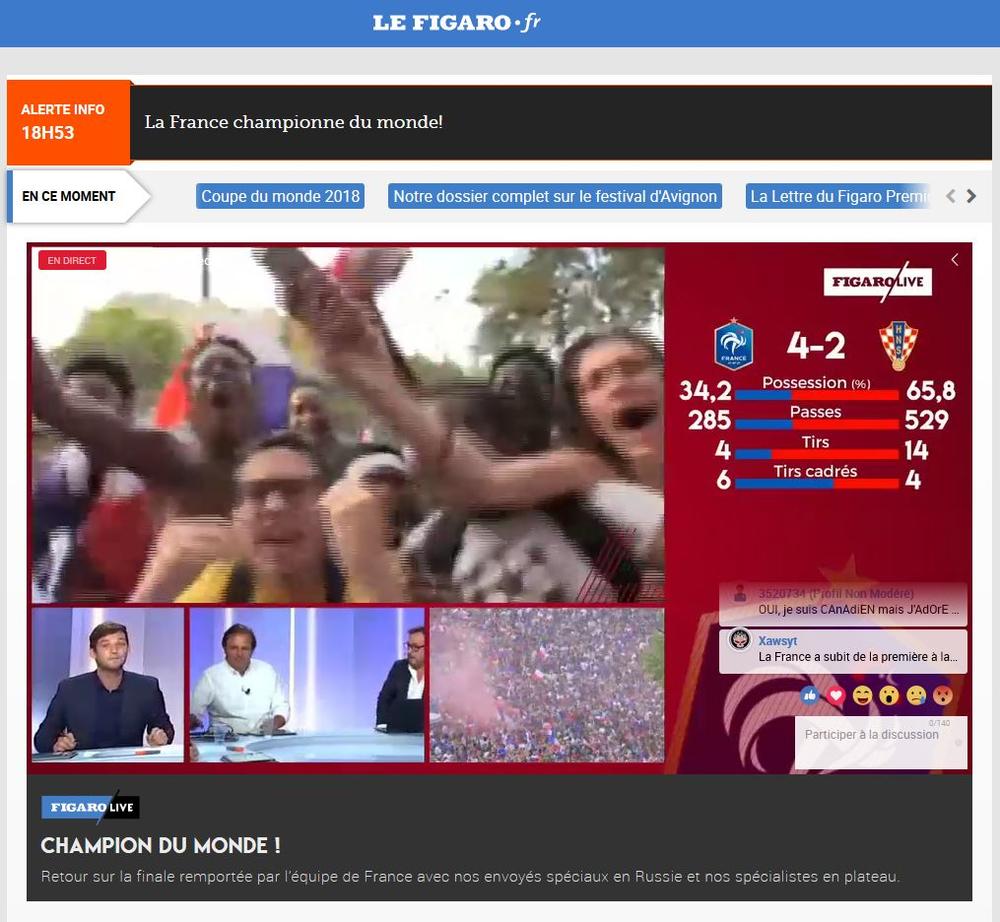 Lajv prenos slavlja na Figaru