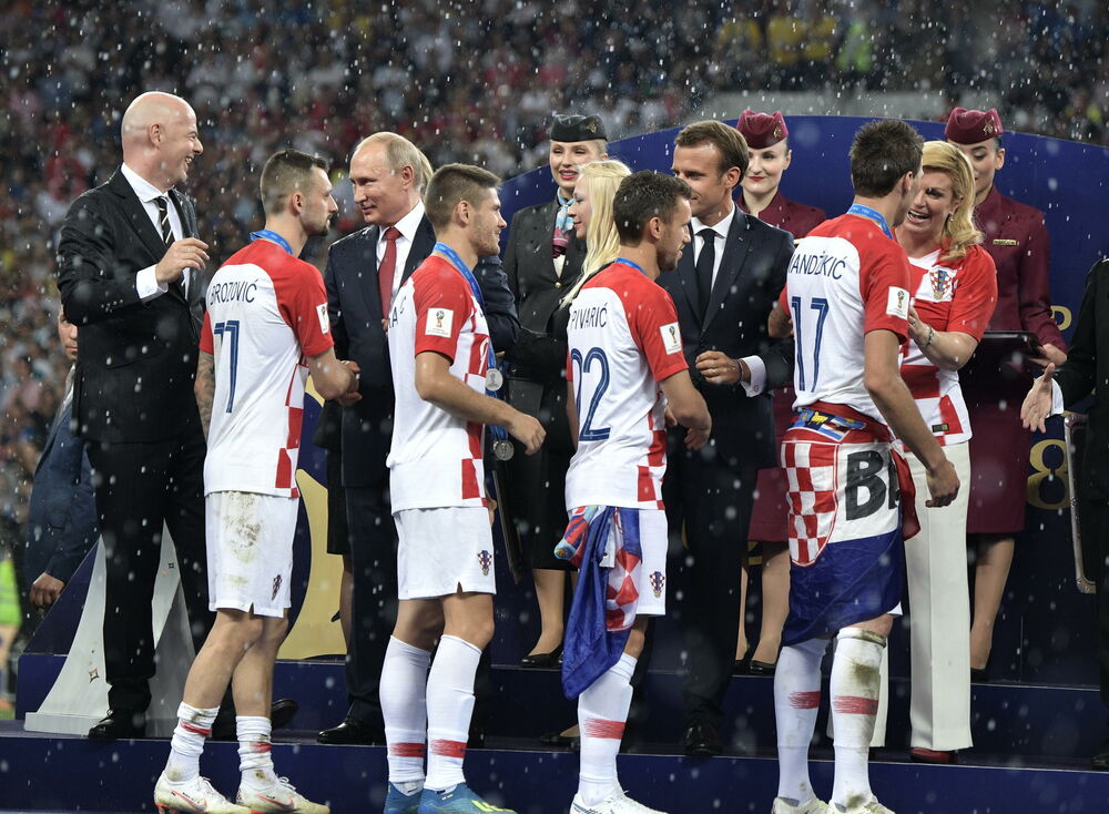 Dodela medalja posle finala u Rusiji