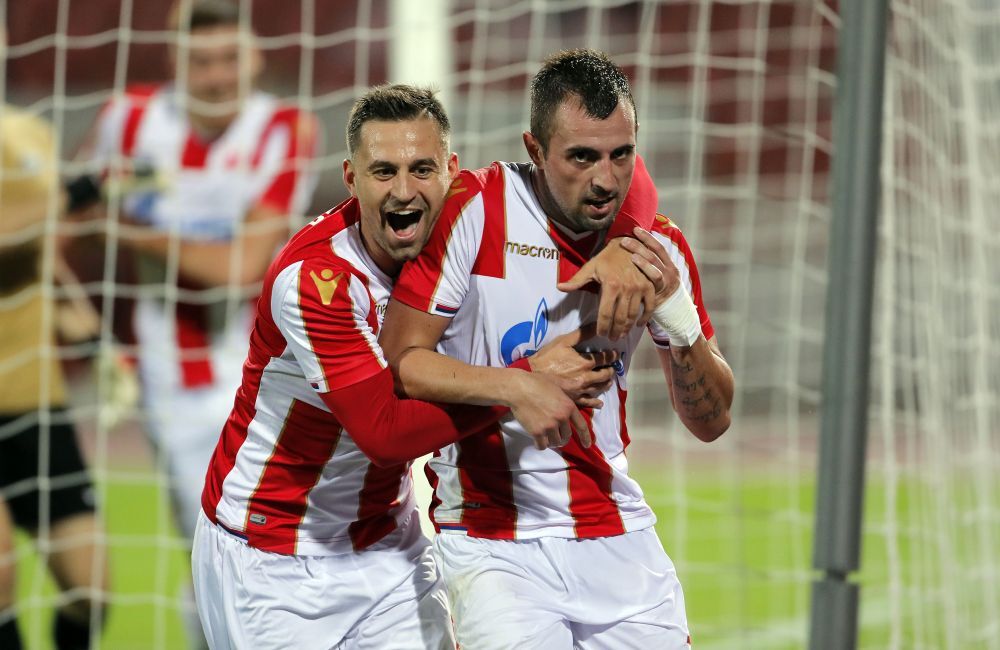 Dejan Meleg i Nenad Krstičić u dresu Crvene zvezde