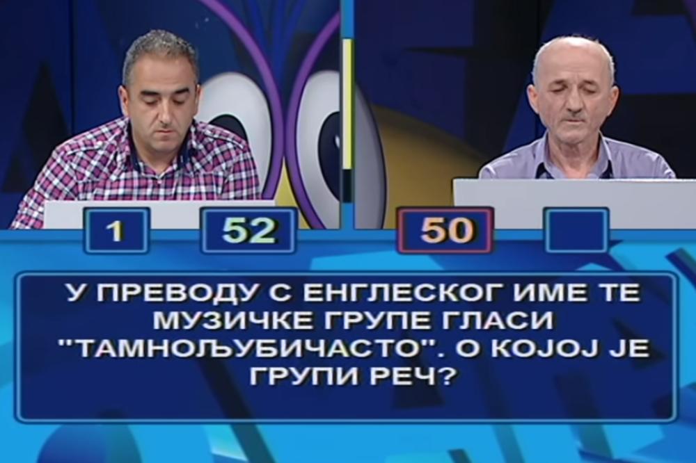 NAJSMEŠNIJI ODGOVOR U ISTORIJI SLAGALICE: Na engleskom se ta grupa zove TAMNOLJUBIČASTO, a na srpskom... (VIDEO)